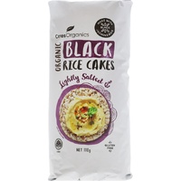 Ceres Organics Black Rice Cakes Lightly Salted 110g