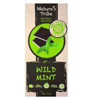 Natures Tribe No Added Sugar Dark Chocolate Wild Mint 88g