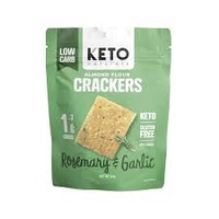 Keto Naturals Almond Flour Crackers Rosemary & Garlic 64g