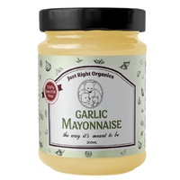Just Right Organics Garlic Mayonnaise 300ml