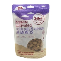 2die4 Organic Activated Celtic Salt & Vinegar Almonds 300g