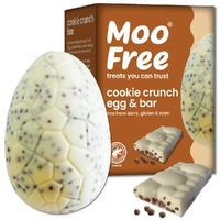 Moo Free Cookie Crunch Choccy Egg 135g