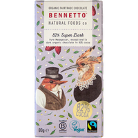 Bennetto Organic Super Dark Chocolate 82% 80g