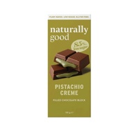 Naturally Good Filled Chocolate Block Pistachio Creme 100g