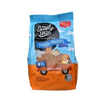 Simply Wize Jungle Biscuits Chocolate 100g
