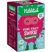 Nibblish Pure Fruit Swirls Raspberry 100g