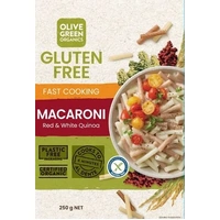 Olive Green Organics Gf Macaroni Red & White Quinoa 250g