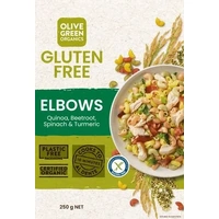 Olive Green Organics GF Veg & Turmeric Elbows 250g