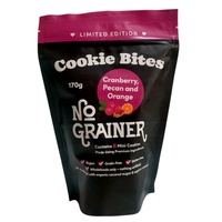 No Grainer Cranberry, Pecan and Orange Cookie Bites 170g