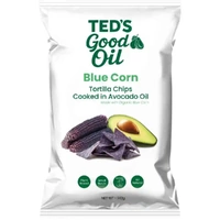 Teds Good Oil Blue Corn Tortilla Chips 142g