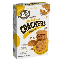 Pats Organic Whole Seed Crackers Original 100g