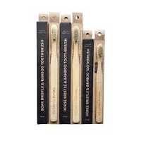 Natural Health Co Boar Bristle & Bamboo Toothbrush Adult Med-Firm 1pk