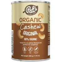 Pats Organic Cashews Original 220g