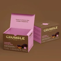 Crumble Charms Caramel Cookie Bar 2pk 110g