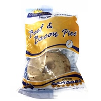 Gluten Free Bakery Beef & Bacon Pies (2 Pack) 380g