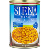 Siena Organic Baked Beans 400g