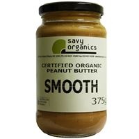 Savy Organics Smooth Peanut Butter 375g
