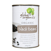 Global Organics Organic Black Beans (No Added Salt) 400g