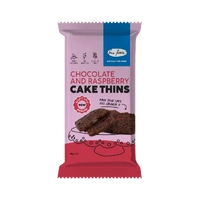 Fine Fettle GF Chocolate and Raspberry Cake Thins 80g