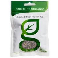 Gourmet Organic Herbs Organic Cracked Black Pepper 40g