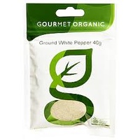 Gourmet Organic Herbs Ground White Pepper 40g