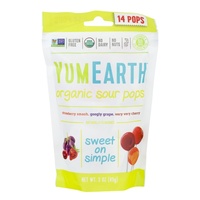 YumEarth Organic Sour Pops (14 Pack) 85g