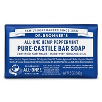 Dr Bronners Peppermint Castile Soap Bar 140g