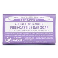 Dr Bronners Lavender Castile Soap Bar 140g