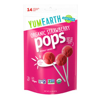 YumEarth Organic Strawberry Pops (14 Pack) 85g