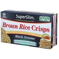 Deligrains Black Sesame Brown Rice Crisps 100g