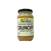 Savy Organics Crunchy Peanut Butter 375g