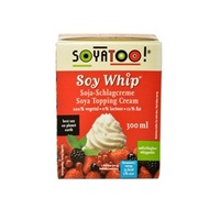 Soyatoo Soy Dairy Free Whip Soya Topping Cream (Carton) 300ml