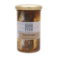 Good Fish Sardines in Extra Virgin Olive Oil (Jar) 195g