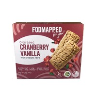 Fodmapped Oven Baked Cranberry Vanilla Bars (6x35g) 210g