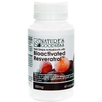 Natures Goodness Bioactivated Resveratrol Capsules 500mg (60 caps)
