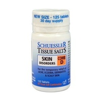 Schuessler Tissue Salts - Comb D: Skin Disorders, 125 tabs