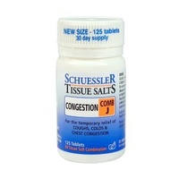 Schuessler Tissue Salts - Comb J: Congestion (125 Tablets)
