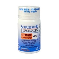 Schuessler Tissue Salts Silica: Cleanser & Conditioner (125 Tablets)