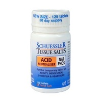 Schuessler Tissue Salts - Nat Phos: Acid Neutraliser (125 Tablets)