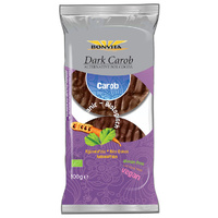 Bonvita Organic Dark Carob Coated Ricecakes (6 Pack) 100g