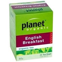 Planet Organics English Breakfast Tea 25 Teabags