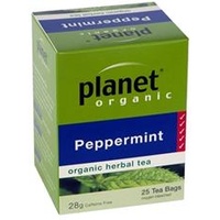 Planet Organics Peppermint Herbal Tea (25 Teabags)