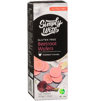 Simply Wize Gluten Free Beetroot Wafers 100g