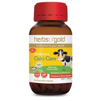 Herbs of Gold Children's Calci Care - Strawberry-Vanilla Flavour - 60 tabs