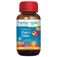 Herbs of Gold - Children's Fish-i Care - Vanilla-berry Flavour - 60 Tabs