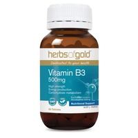 Herbs of Gold Vitamin B3 500mg - 60 tabs