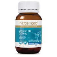 Herbs of Gold Vitamin B2 200mg (60 Tablets)