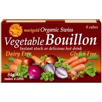 Marigold Organic Swiss Vegetable Bouillon 8 Cubes (Red) 84g