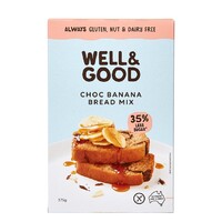Well & Good Choc Banana Bread Mix 375g