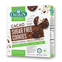 Orgran Cacao Cookies with Chia & Buckwheat 130g